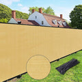UPGRADE Privacy Fence Screen 5'x23' Sand Outdoor 90% Visibility Blockage 170 by UPGRADE