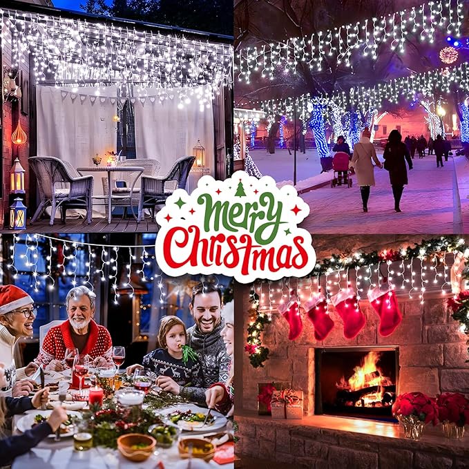 String Lights 400 LED 33 ft Cool White, Outdoor Use