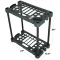 Storage Rack for Garden Tools, 23-Inch Plastic, Holds About 30 Tools