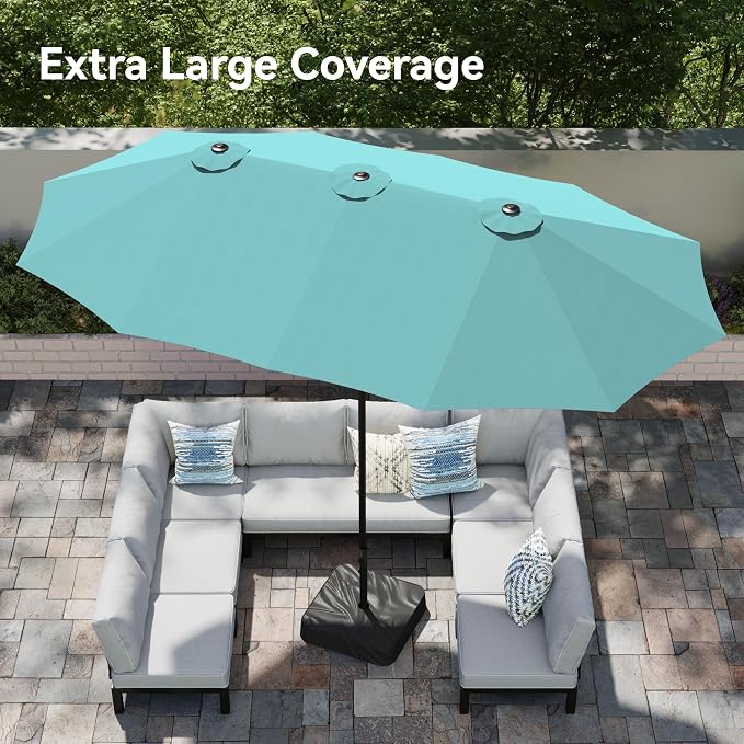 PHI VILLA 15ft Large Patio Umbrellas - Image 2