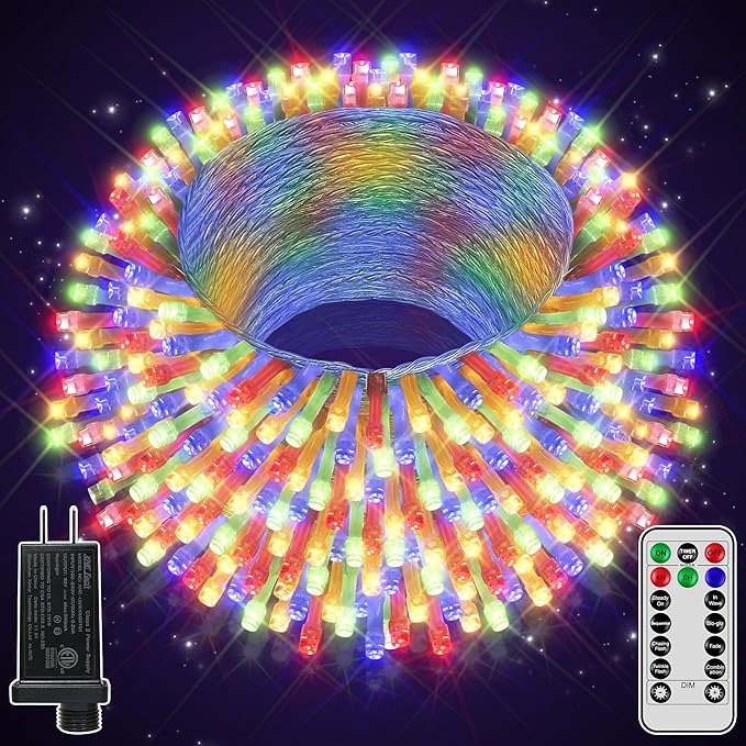 String Lights, 328 Ft with 1000 LEDs, Multicolor for Indoor/Outdoor Use