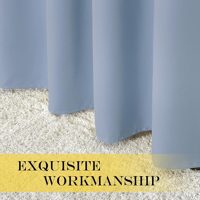 NICETOWN Room Darkening Short Curtain 54 inches Long - Image 5