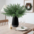 Artificial Norfolk Pine Branches, 24 Pack, 18 Inch Green Stems