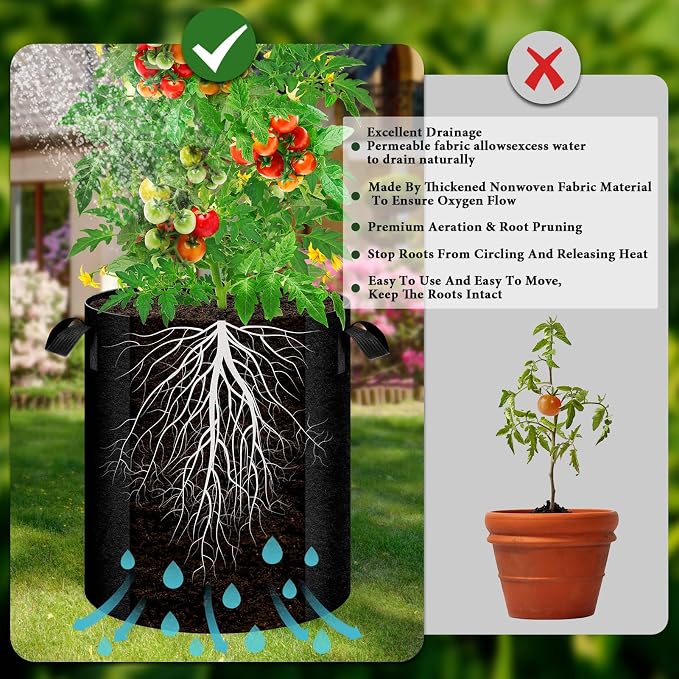 2 Pack 15 Gallon Potato Grow Bags - Image 3