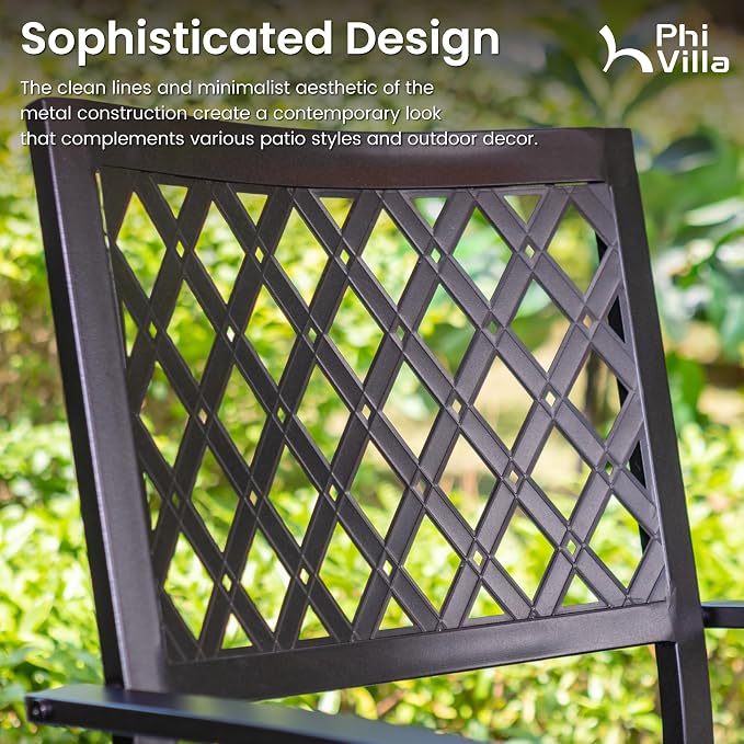 PHI VILLA 5 Pieces Patio Dining Set - Image 2