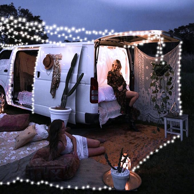 String Lights 500 LED White 165ft Outdoor Waterproof