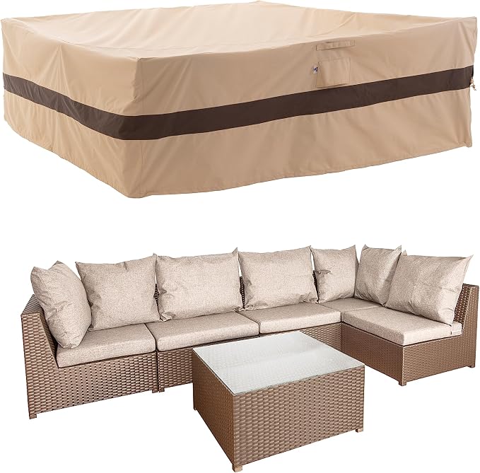 WJ-X3 Extra Large Patio Furniture Set Covers Waterproof, Outdoor Table Cover - Image 7