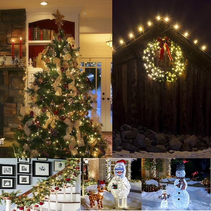 Battery String Lights, 18 ft Warm White LED, 2 Pack