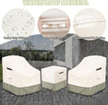 Furniture Set Covers 3-Piece Bistro Set Waterproof 600D Oxford