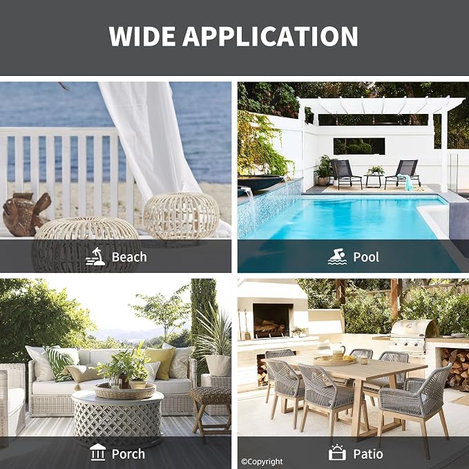 Waterproof Outdoor Curtain W52 x L63 - Image 8