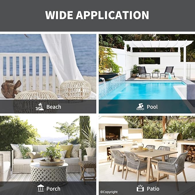Waterproof Outdoor Curtain W84 x L120 - Image 8