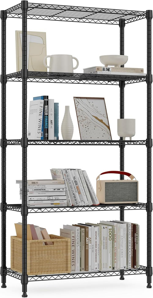 1250 lbs 5 Tier Shelf Metal Storage Shelves Wire Rack Closet Organizers by MEIGAOPLASTICANDMETALHKCOLIMITED