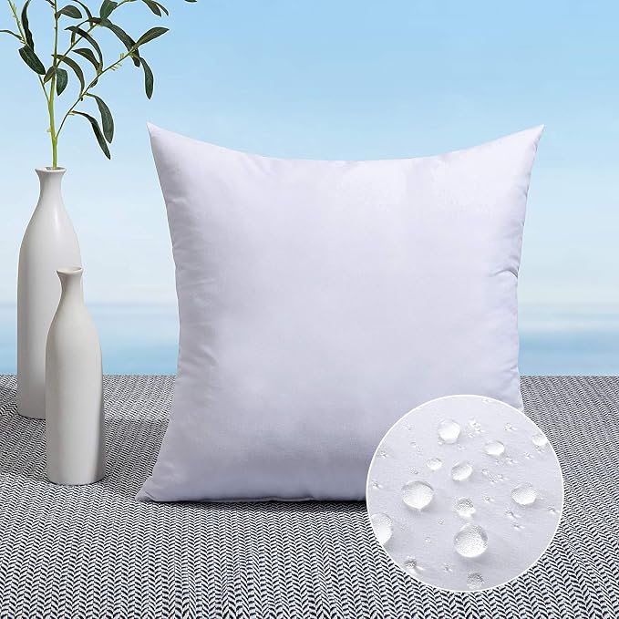 MIULEE 28x28 Pillow Insert Throw Pillow Insert, Outdoor Pillows Water-Resistant by MIULEE