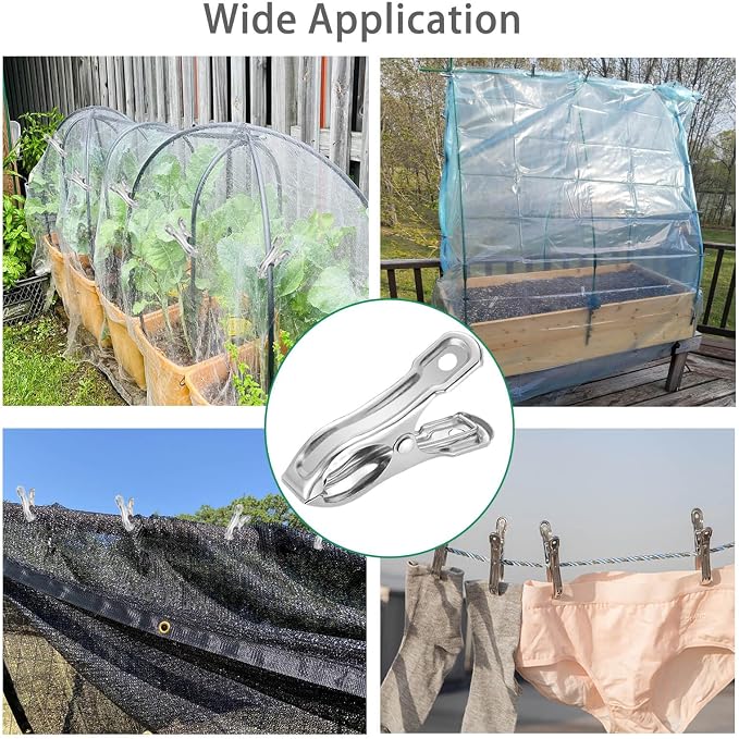 40 PCS Garden Clips, Have a Strong Grip to Hold Down the Shade Cloth or Plant - Image 2