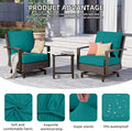 Cushion Covers, 14 Pack Stretch Slipcovers for Patio Seating in Peacock Blue