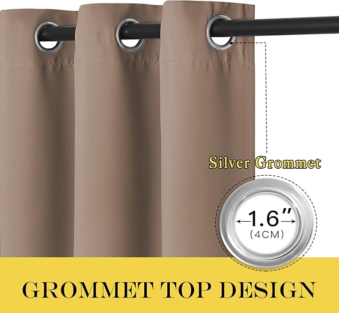 NICETOWN Patio Blind Blackout Curtain Panels - Image 2