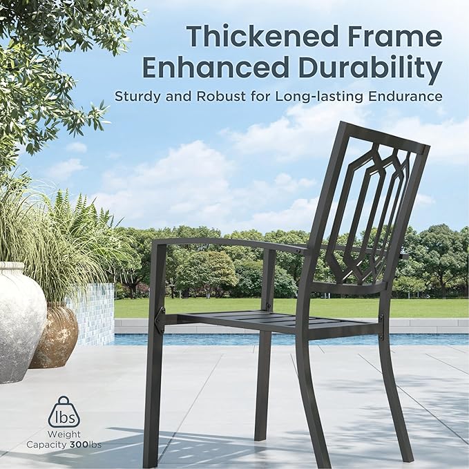 PHI VILLA Patio Dining Set 8 PCS - Image 5