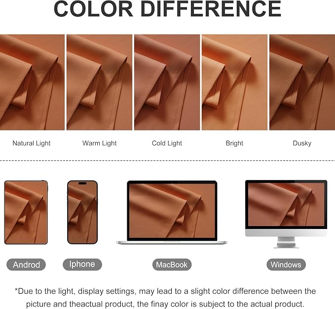RYB HOME Outdoor Curtains for Patio Waterproof Block Sunlight Thermal Insulated - Image 8