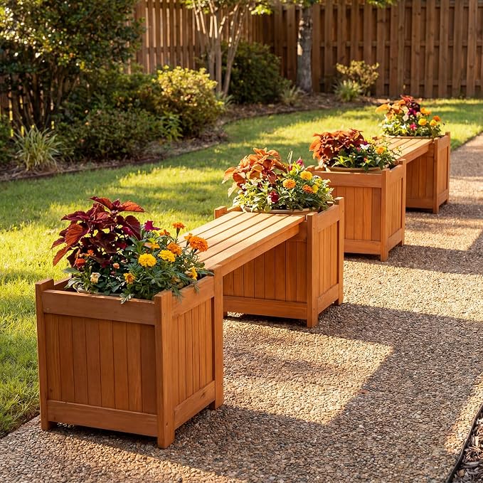 Giantex 4-in-1 Outdoor Bench - Image 4