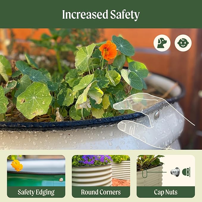 32" Extra Tall Raised Garden Bed Kits, 3.5 x 6.5 x 2.7ft Deep Root 9 in 1 - Image 9