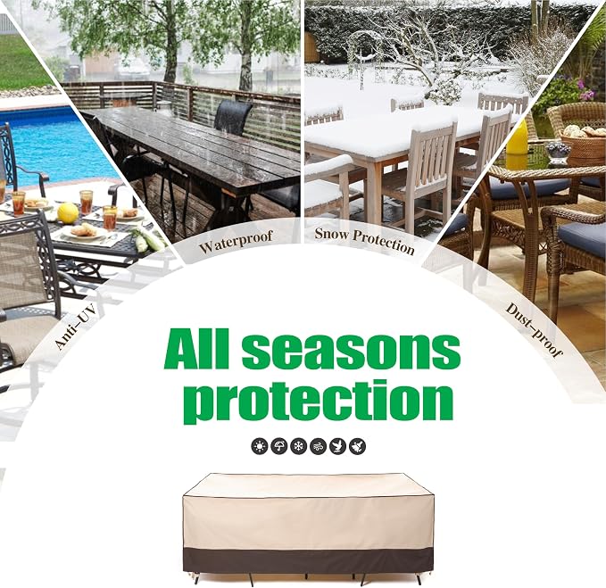 F&J Outdoors Heavy Duty Rip-stop Fabric Extra Large Anti-UV Waterproof Patio - Image 8