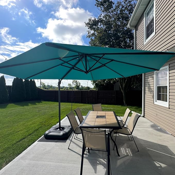 PURPLE LEAF 11 Feet Patio Cantilever Umbrella by PURPLELEAF