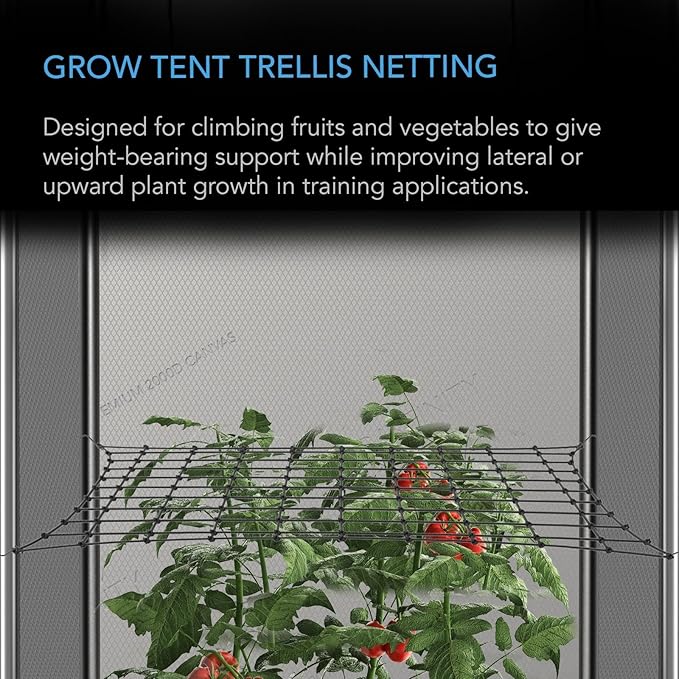 AC Infinity Grow Tent Trellis Netting 5x5', Heavy-Duty Elastic Plant Net - Image 2