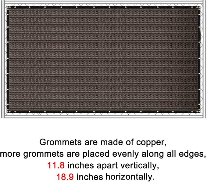 Sunnyglade 4 feet x 50 feet Privacy Screen Fence Heavy Duty Fencing Mesh Shade - Image 5