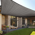 LOVE STORY Custom Size 7'x7' Dark Grey Sun Shade Sail Rectangle UV Block Canopy by LOVESTORY