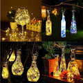 Solar Wine Bottle String Lights, 12 Pack, Diamond Shape, 3 Colors