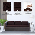 Sofa Covers for Patio Cushions, Stretch Polyester Spandex, 4-14 Piece Set
