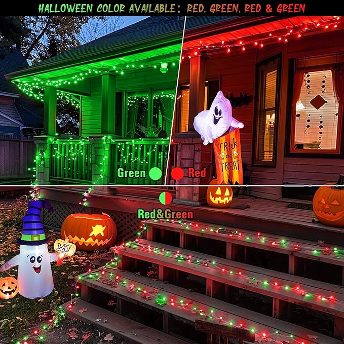 Color Changing LED String Lights, 168 ft, Outdoor, Remote
