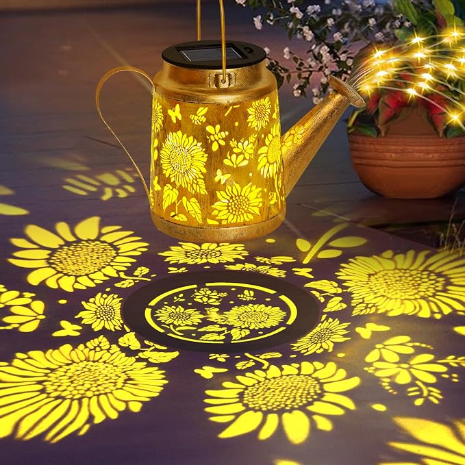 Christmas Gifts Solar Solar Lanterns Garden Decor Sunflower Lights, Large - Image 2