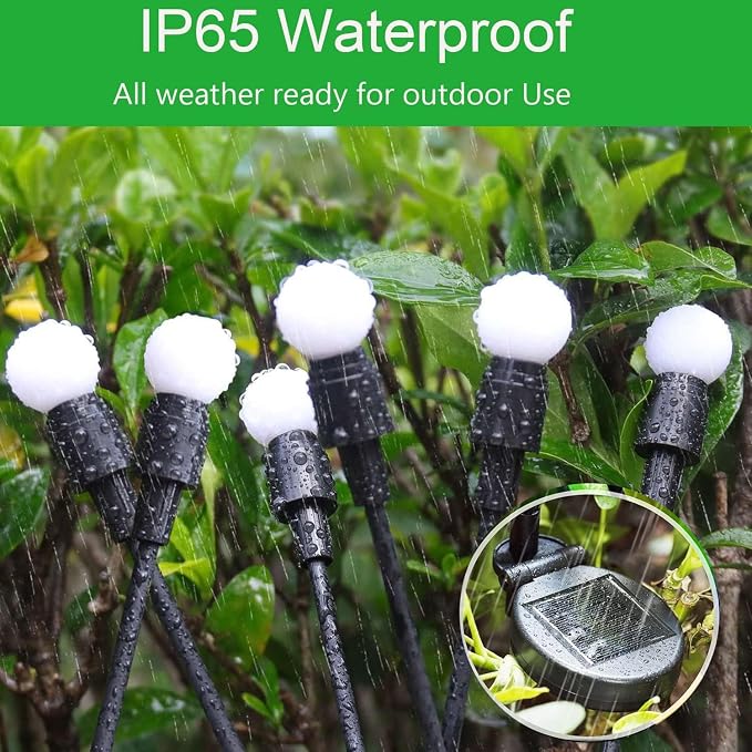 8-Pack Garden Solar Lights, 64 LED Solar Light Outdoor - Image 8