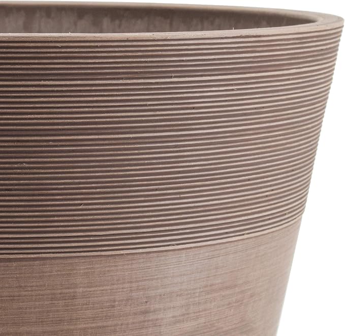 PSW Pot Collection FM35TP 14-inch Plastic/Stone/Wood Composite Large Ribbed - Image 3