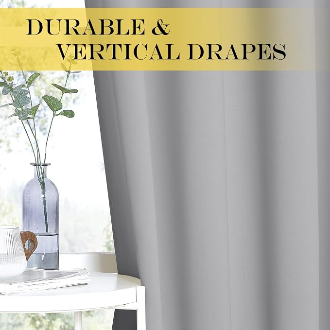 NICETOWN Bedroom Curtain Room Darkening Drapery 102 inches Length - Image 4