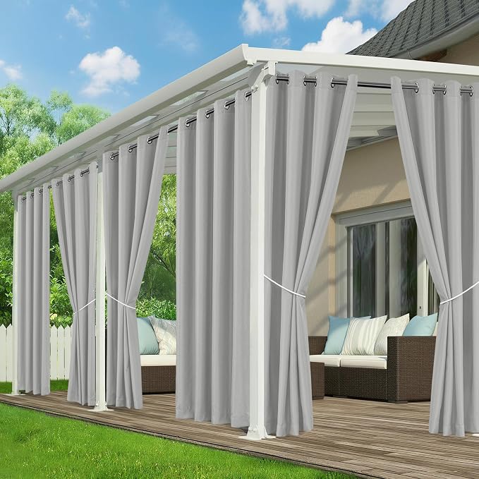 Outdoor Curtains for Patio Waterproof by RichSets