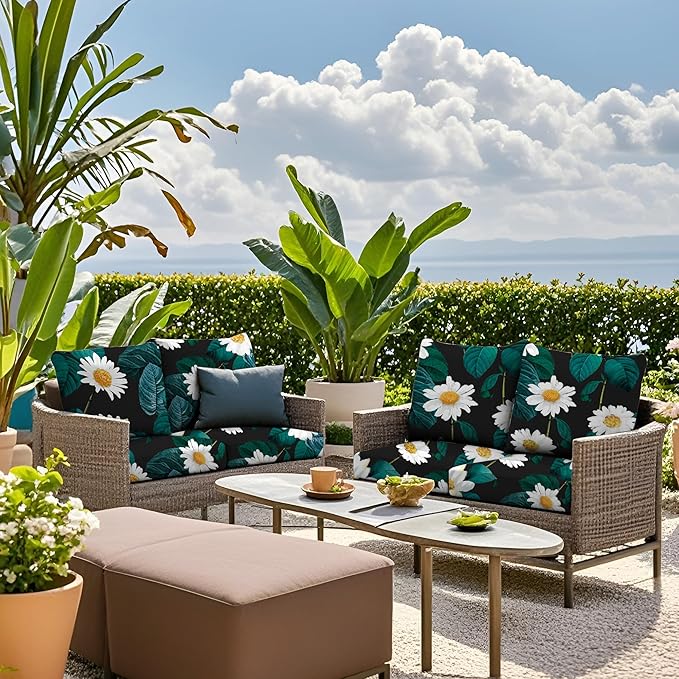 Sofa Covers for Outdoor Cushions, Stretch Polyester Spandex, Anti-Static