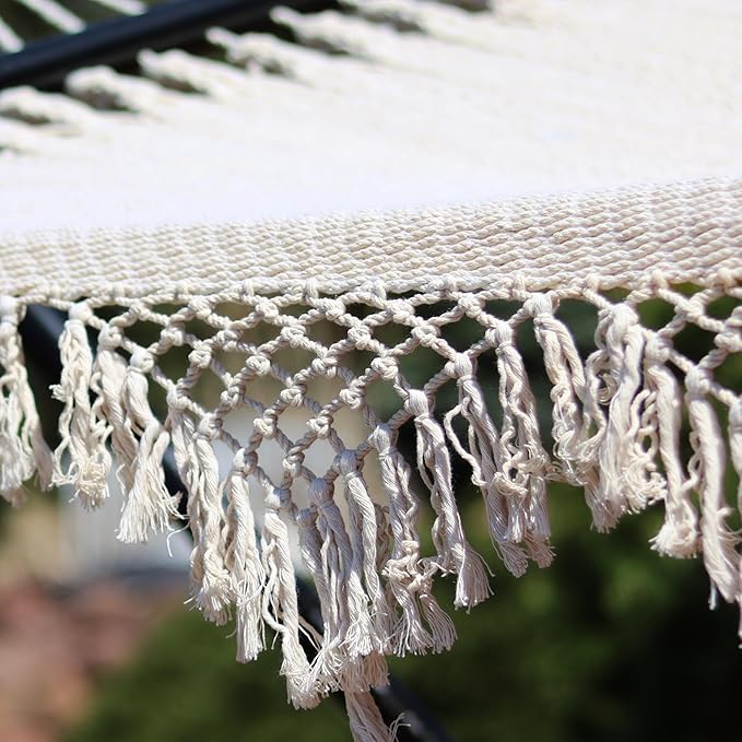 Sunnydaze Woven Double Hammock for Outside - Image 9