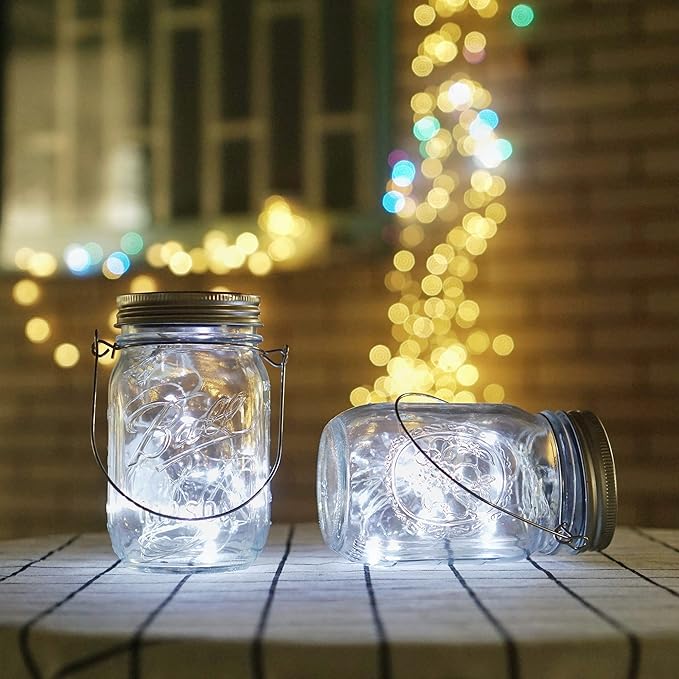 String Lights for Mason Jars, 30 LED Copper Wire, Cold White