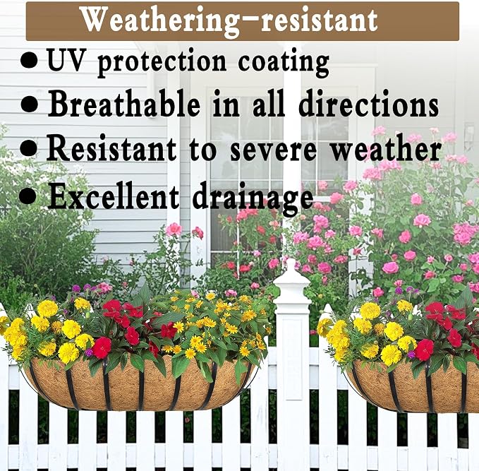 4pack 36-inch Window Sill Window Railing Planters - Image 3