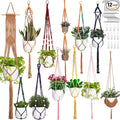 Hoteam 12 Pcs Macrame Plant Hangers Macrame Hanging Planters by Hoteam