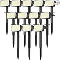 LANSOW 12 Pack Solar Spot Lights Outdoor Waterproof IP67, Solar Landscape by LANSOW