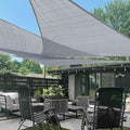 LOVE STORY 10' x 10' x 10' Triangle Silver Grey Sun Shade Sail Canopy UV Block by LOVESTORY