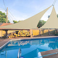 E&K Sunrise 7' x 7' x 7' Sun Shade Sail Triangle Canopy Shade Cover UV Block by EKSUNRISEINC
