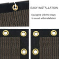 Garden Privacy Screen Mesh, Brown HDPE, 4 ft x 50 ft