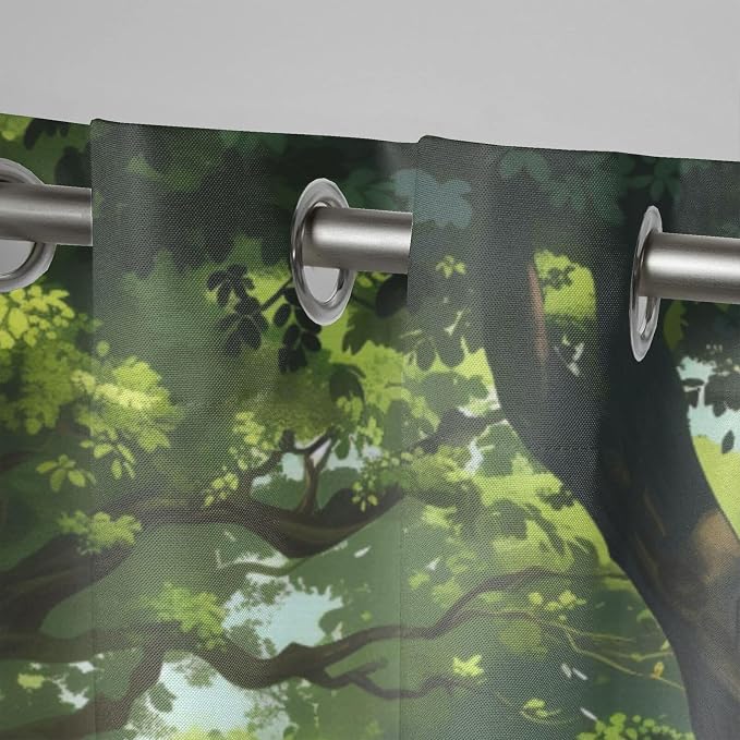 Nature Theme Waterproof Outdoor Curtains - Image 4