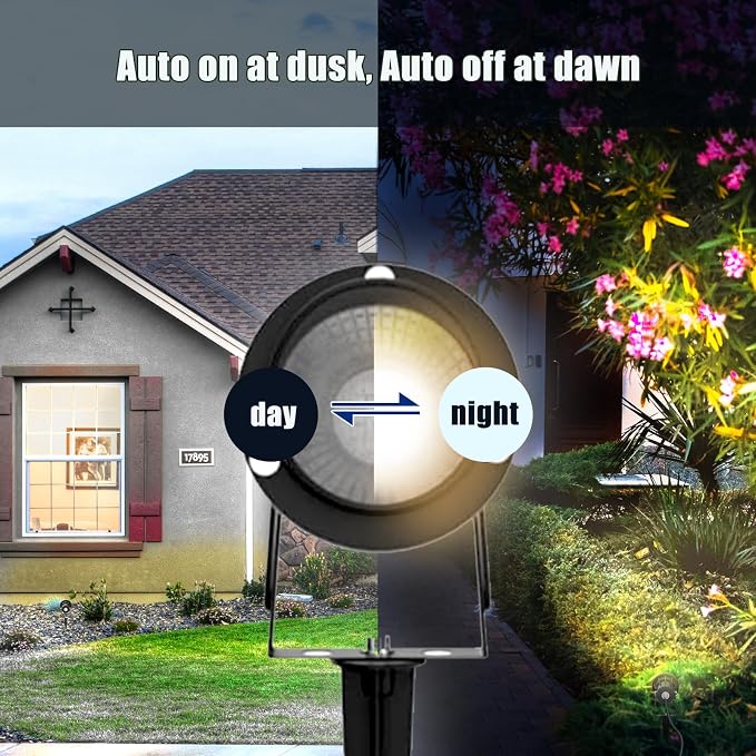 20W Dusk to Dawn Led Outdoor Light 120V 3000K 2000lm Warm White LED Spot Lights - Image 3