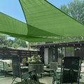 LOVE STORY Custom Size 12'x24'x26.8' Piquant Green Sun Shade Sail Right by LOVESTORY