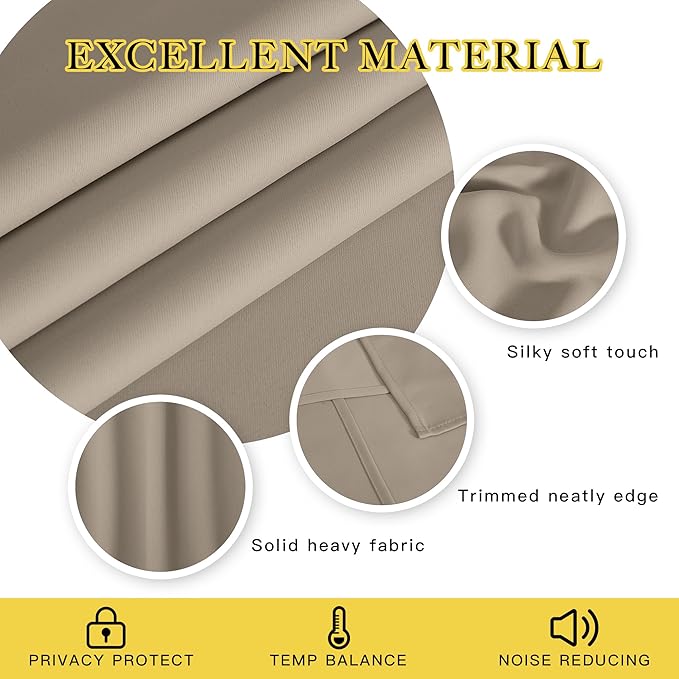 NICETOWN Sliding Door Curtain 108 Inches Long - Image 2